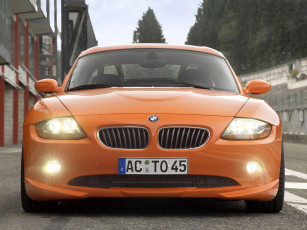 обоя bmw z4, автомобили, bmw, оранжевый, улица