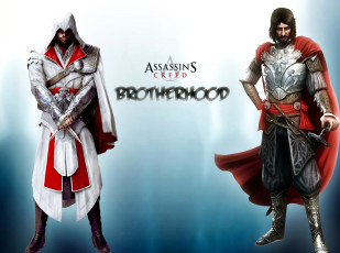 обоя видео игры, assassin`s creed,  brotherhood, воины