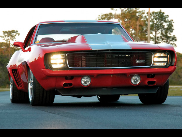 Обои картинки фото 1969, baldwin, motion, 540, camaro, supercoupe, engine, автомобили