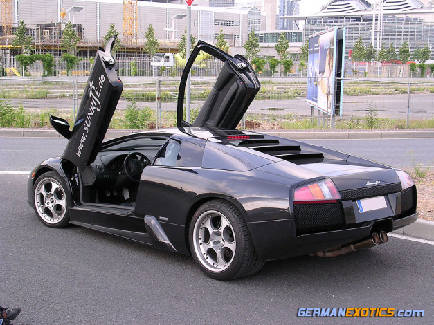 Обои картинки фото lamborghini, murcielago, автомобили, выставки, уличные, фото