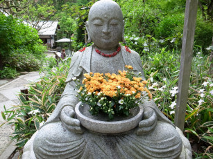 Картинка разное рельефы статуи музейные экспонаты цветы будда