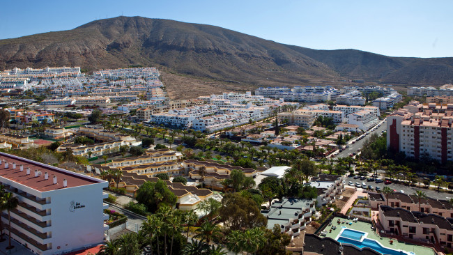 Обои картинки фото испания, канарские, острова, teneriffa, арона, города, панорамы, панорама