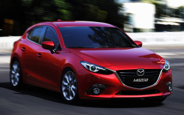 обоя автомобили, mazda, 3, хэтчбек