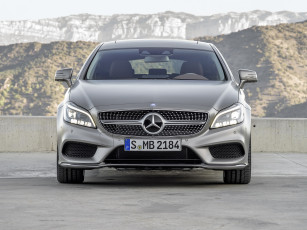 Картинка автомобили mercedes-benz cls sports 2014г package amg x218 brake светлый shooting 400