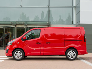 обоя автомобили, vauxhall, vivaro, van, biturbo, 2014г, красный