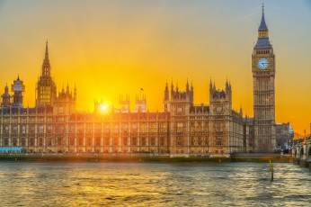 обоя london,  england, города, лондон , великобритания, england, westminster, palace, river, thames, big, ben, лондон, англия, биг-бен, вестминстерский, дворец, темза, река, парламент, набережная, закат
