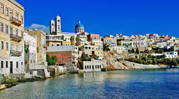 Картинка ermoupoli +greece города -+улицы +площади +набережные здания эрмуполис aegean sea syros greece набережная эгейское море остров сирос греция