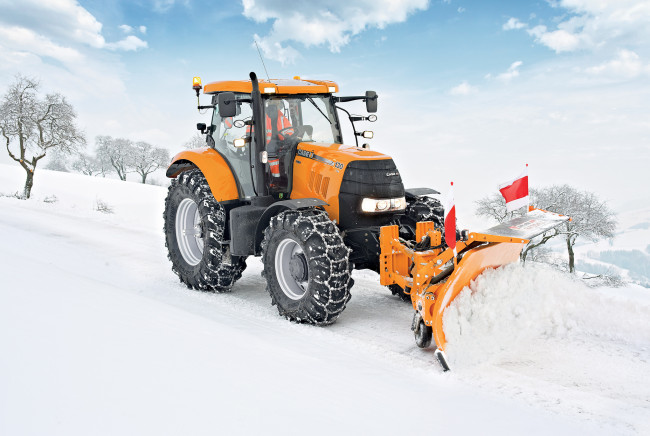 Обои картинки фото техника, снегоуборочная техника, трактор, колесный