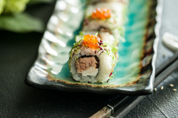 Картинка еда рыба +морепродукты +суши +роллы лосось роллы палочки вкусно рис