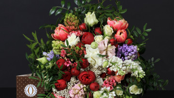 Картинка цветы букеты +композиции разноцветные цветок