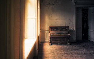 обоя музыка, -музыкальные инструменты, комната, пианино, окно
