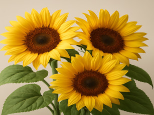 обоя 3д графика, цветы , flowers, подсолнухи