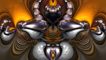 Картинка 3д графика fractal фракталы цветок фантастический