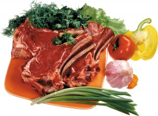 Картинка еда мясные блюда мясо овощи зелень