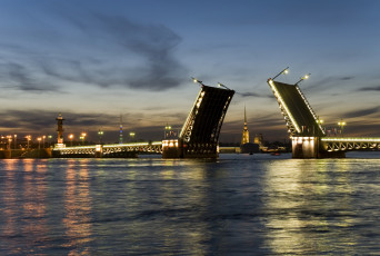 Картинка города -+мосты peterburg russia мост россия фонарь ночь город питер санкт-петербург