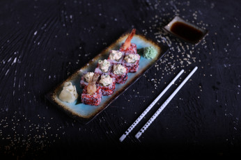 Картинка еда рыба +морепродукты +суши +роллы вкусно лосось рис роллы палочки