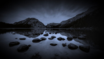 Картинка природа реки озера ночь горы озеро камни