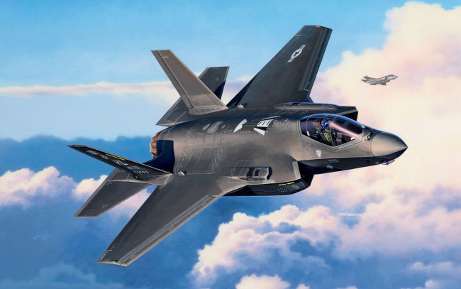 Обои картинки фото lockheed martin f-35 lightning ii, авиация, боевые самолёты, lockheed, martin, f35, lightning, ii, f35a, американский, истребитель, военный, самолет, ввс, сша, бомбардировщик, usaf