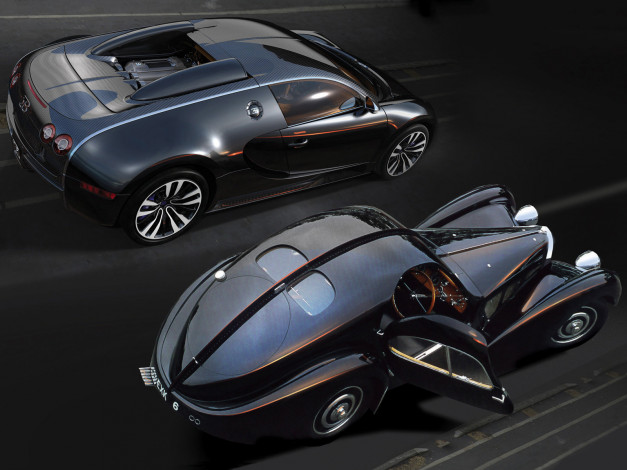 Обои картинки фото bugatti, veyron, sang, noir, 2008, автомобили