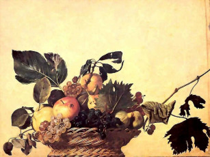 Картинка caravaggio canestro di frutta рисованные
