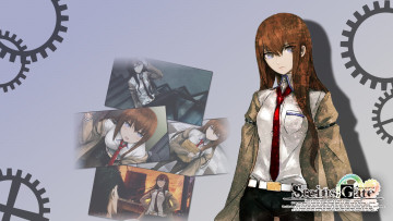 обоя аниме, steins, gate, девушка