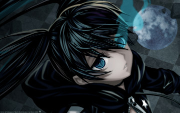 Картинка аниме black rock shooter брюнетка