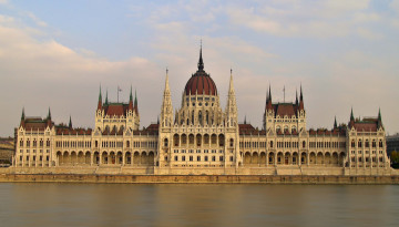Картинка budapest hungarian parliament города будапешт венгрия парламент здание город река