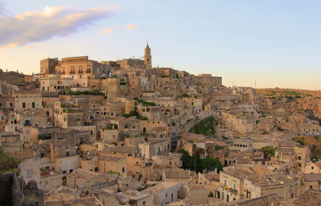 Обои картинки фото matera, italy, города, панорамы, матера, дома, здания, италия