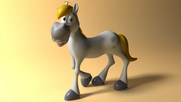 Картинка 3д+графика животные+ animals фон лошадь