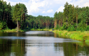 Картинка природа реки озера вода отдых лето тихий уголок