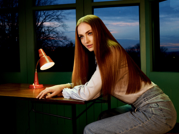 Обои картинки фото девушка, девушки, sophie turner, модель