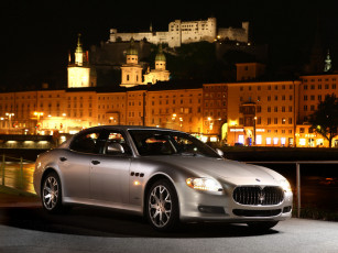 обоя maserati, quattroporte, 2009, автомобили