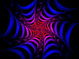 Картинка 3д графика fractal фракталы тёмный узор фон абстракция