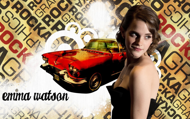Обои картинки фото Emma Watson, девушки, актриса, голливуд
