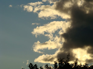 Картинка закат природа облака