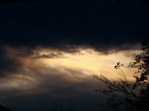 Картинка закат природа облака