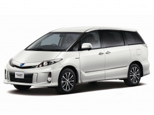 Картинка автомобили toyota hybrid светлый 2012г estima aeras