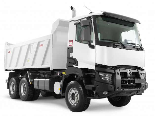 Обои картинки фото автомобили, renault trucks, 2013г, k, 380, tipper, светлый, 6x4, renault