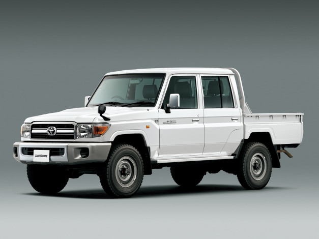 Обои картинки фото автомобили, toyota, jp-spec, grj79k, 2014г, 30th, anniversary, pickup, 70, cruiser, land