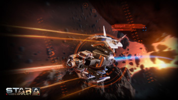 Картинка видео+игры star+conflict космический корабль вселенная полет