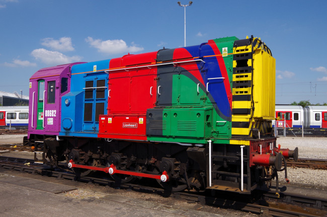 Обои картинки фото техника, локомотивы, локомотив, рельсы, железная, дорога