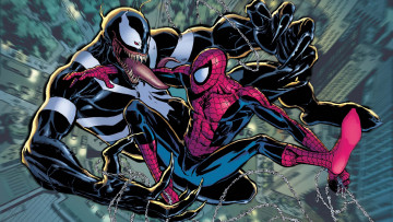 Картинка рисованное комиксы Человек-паук комикс марвел симбиот venom веном spider-man mac gargan marvel comics peter parker