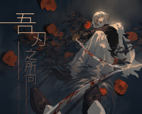 Картинка аниме touken+ranbu танец мечей