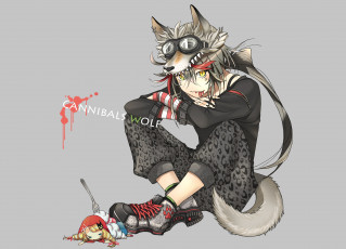 Картинка аниме животные +существа big bad wolf