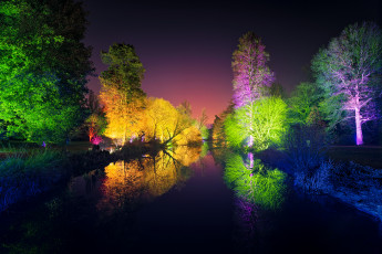 Картинка природа парк подсветка