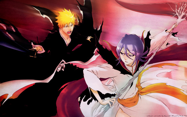 Обои картинки фото аниме, bleach, блич