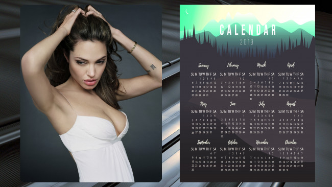 Обои картинки фото календари, знаменитости, актриса, женщина