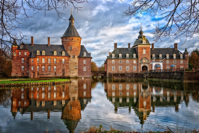 Обои картинки фото anholt castle, города, замки германии, anholt, castle