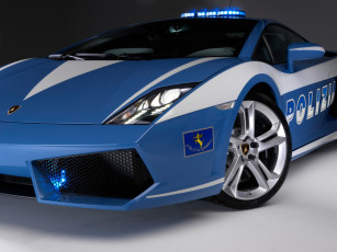 обоя lamborghini, gallardo, lp560, 2009, автомобили, полиция