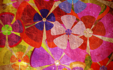 Картинка векторная графика фон цветы ярко разноцветие текстура